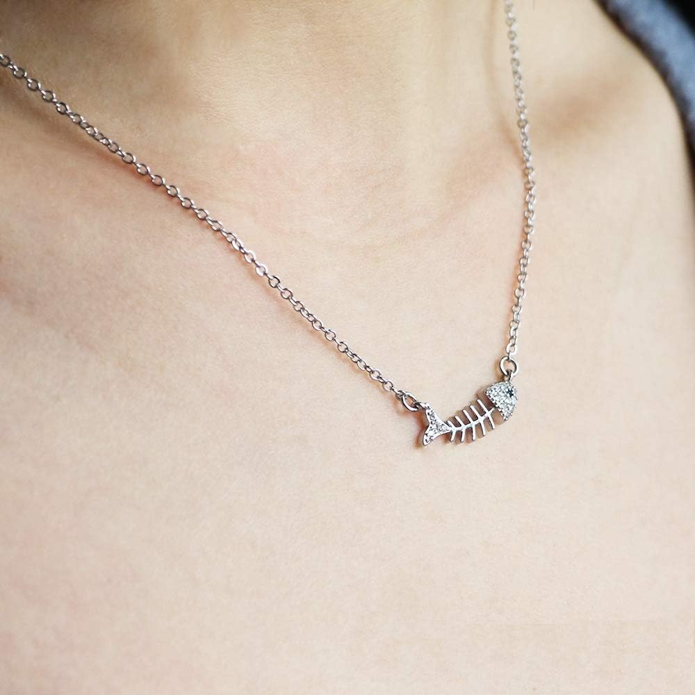 Fish Bones Shape Necklace