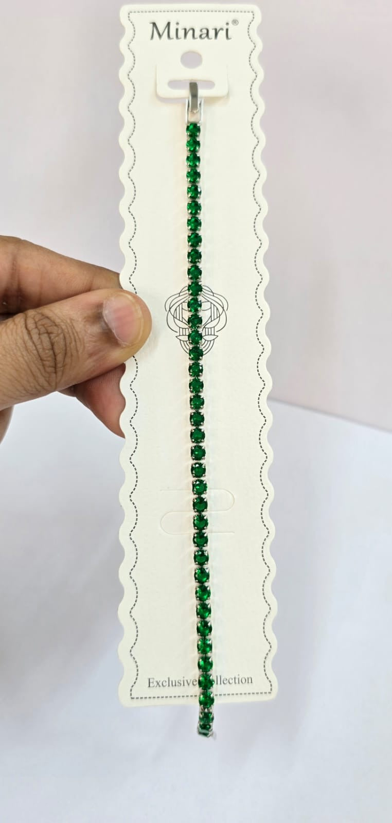 Green Tennis Bracelet