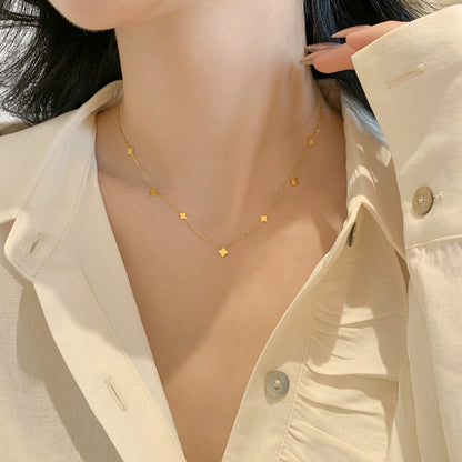 Minimal Star Drops Chain Necklace