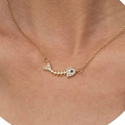 Fish Bones Shape Necklace